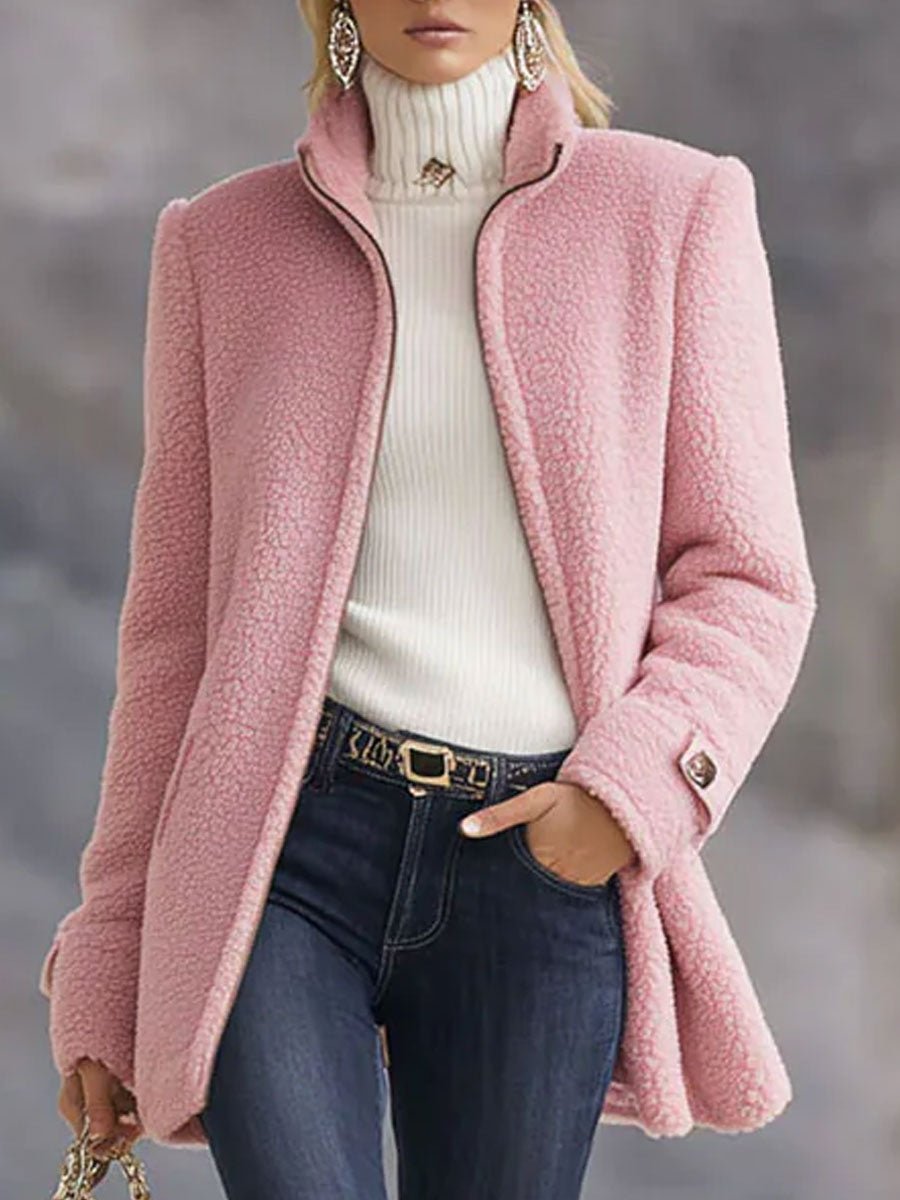 Rachel | Women's Casual Zip Up Fleece Jacket