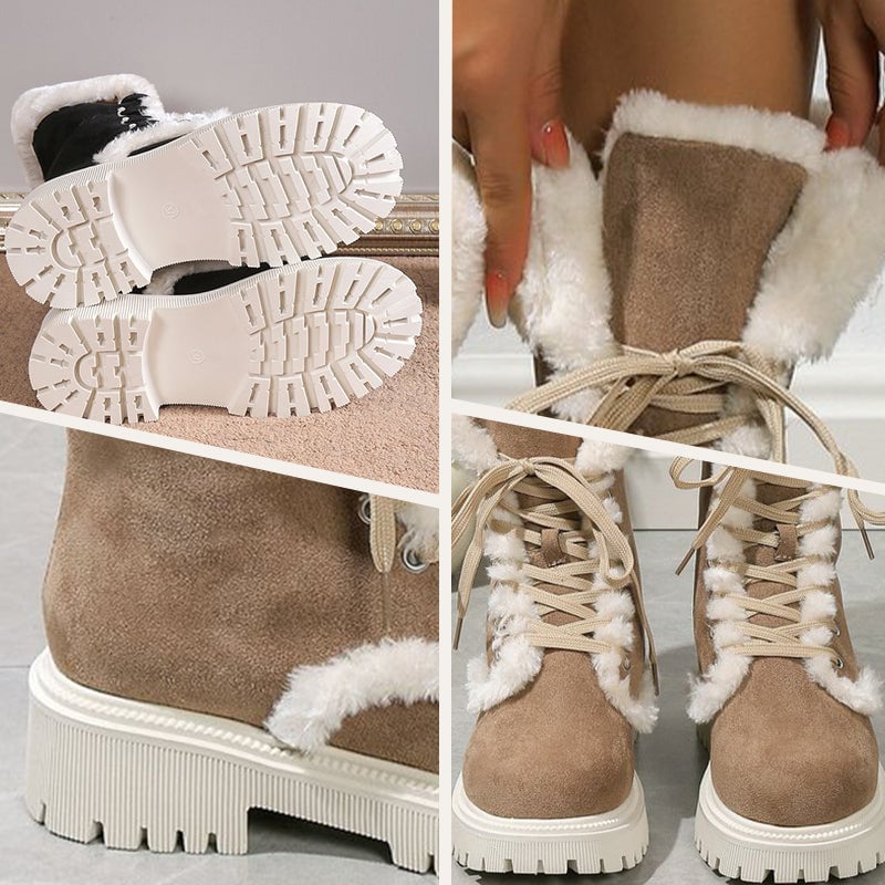 Portia | Women's Lug-Sole Faux Fur Winter Boots
