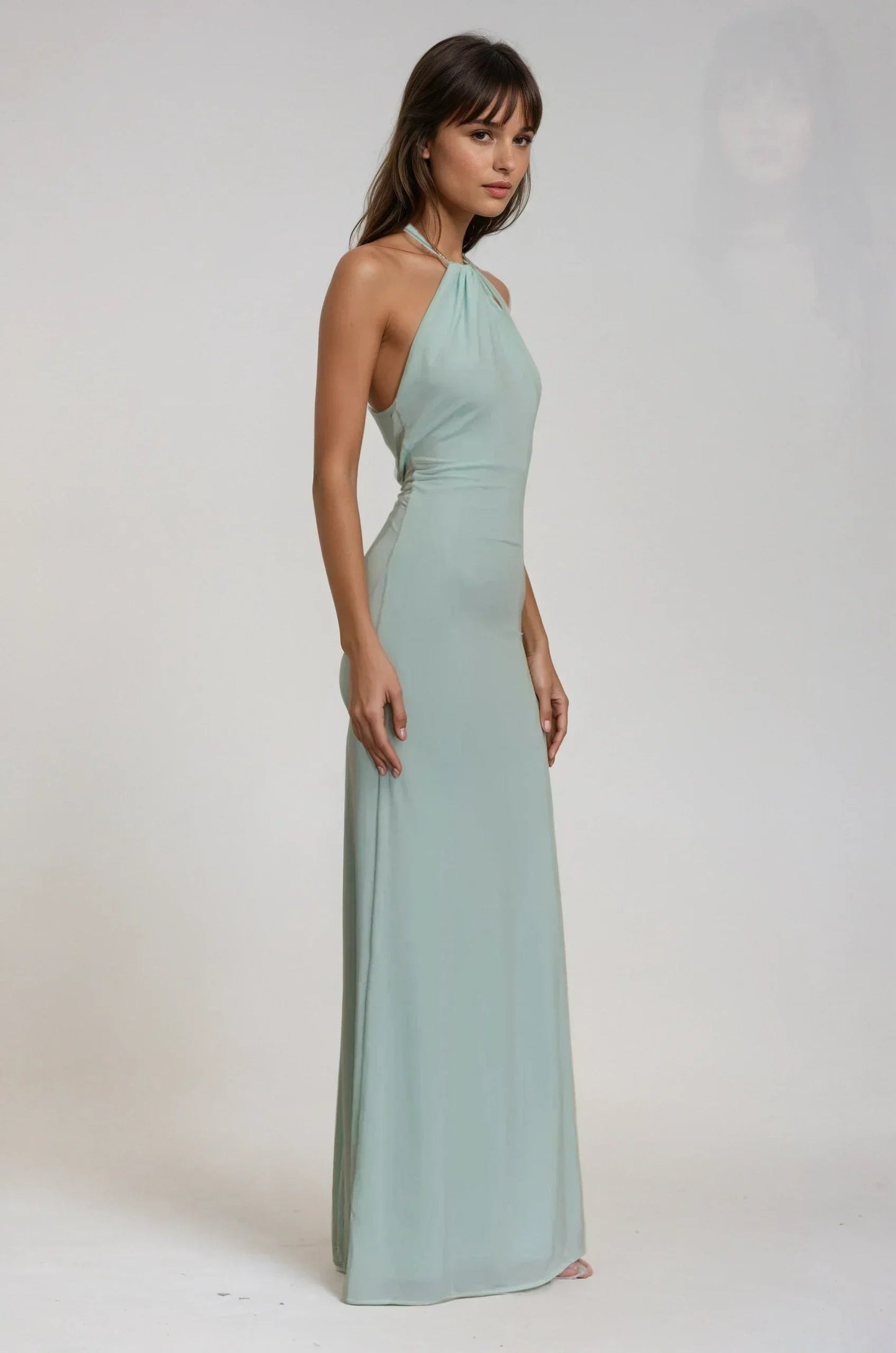 Sharon | Women's Halter Formal Maxi Dress