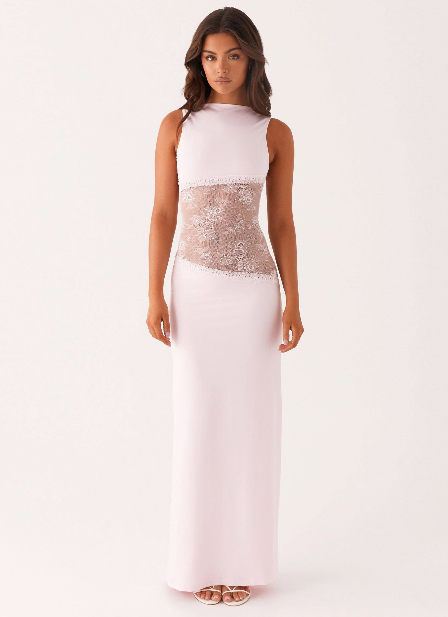 Claire | Women's Sleeveless Lace Maxi Cocktail Dress