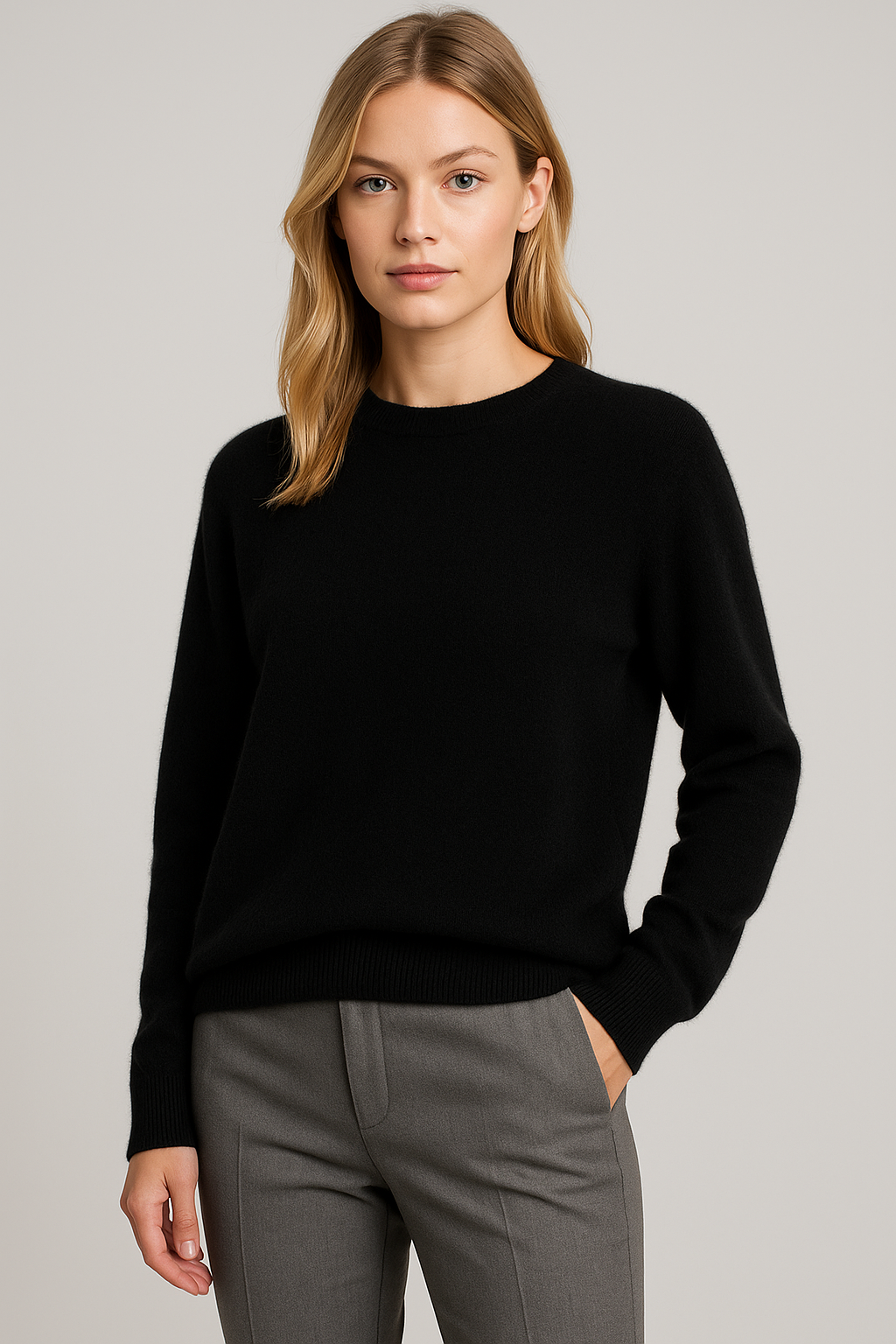 Ava | Women's Soft Crewneck Cashmere Sweater
