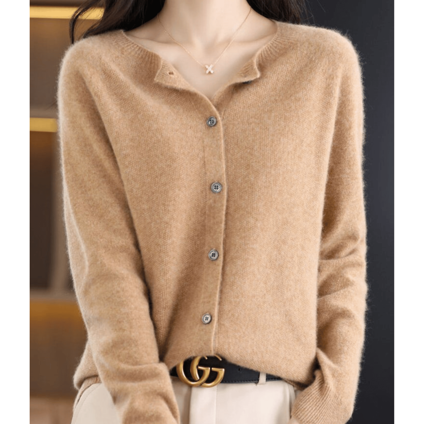 Katie | Women's Soft Cashmere Wool Cardigan