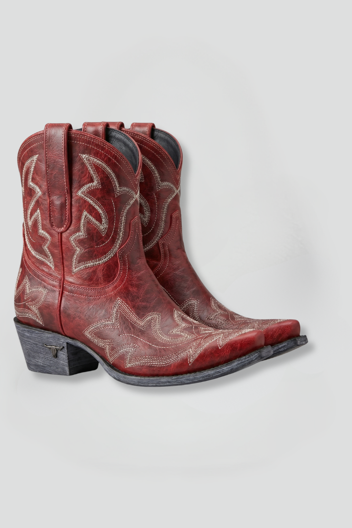 Tilly | Women's Embroidered Leather Cowgirl Boots