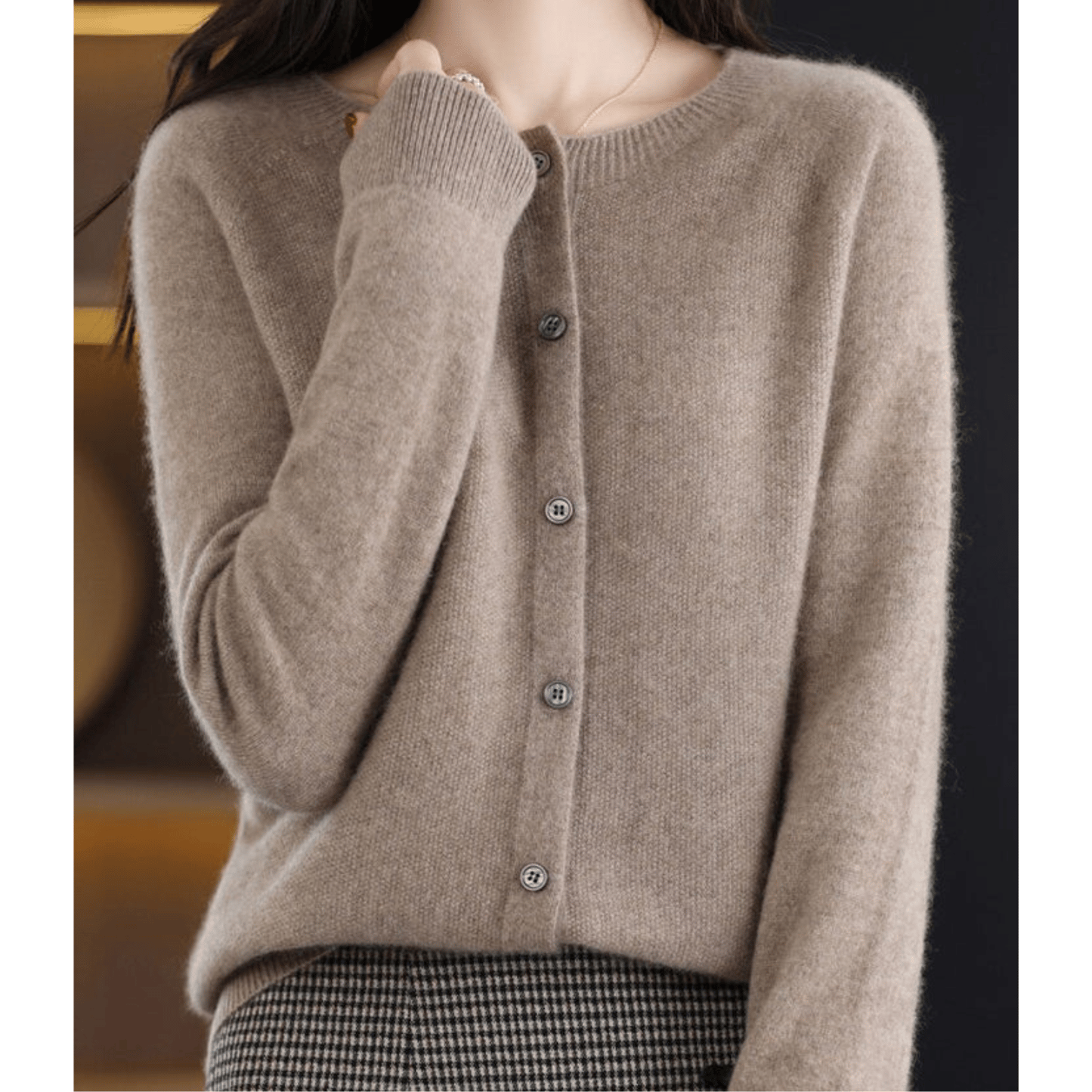Katie | Women's Soft Cashmere Wool Cardigan