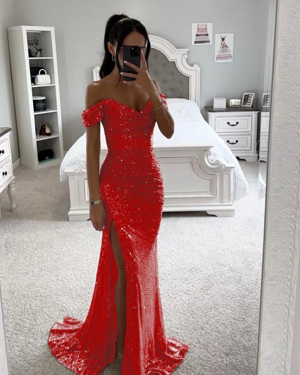 Beatrice | Women's Sequined Evening Maxi Dress