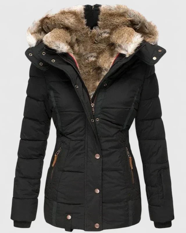 Samantha | Women's Hooded Quilted Winter Jacket