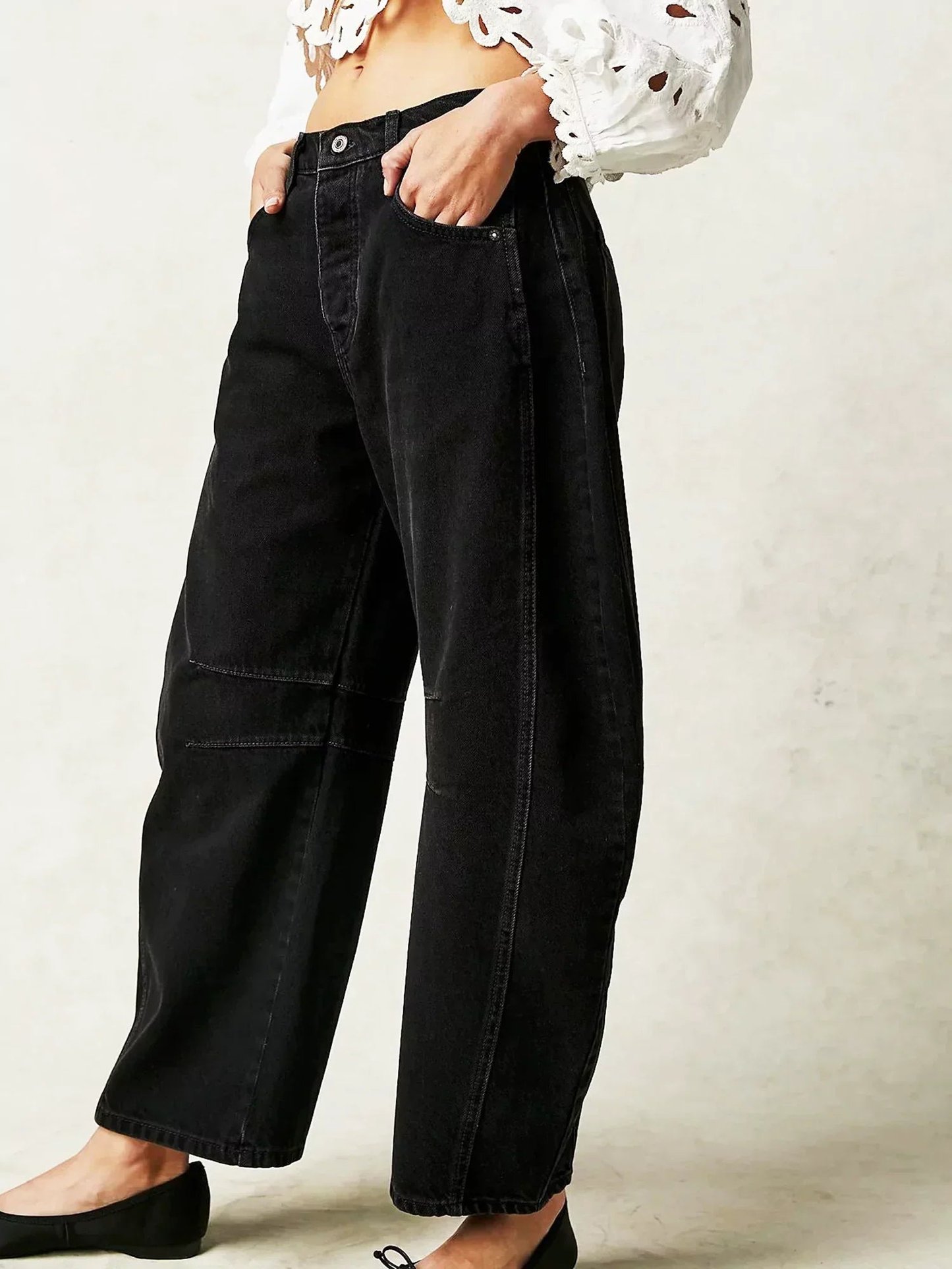 Abigail | Women's High Waisted Barrel Jeans