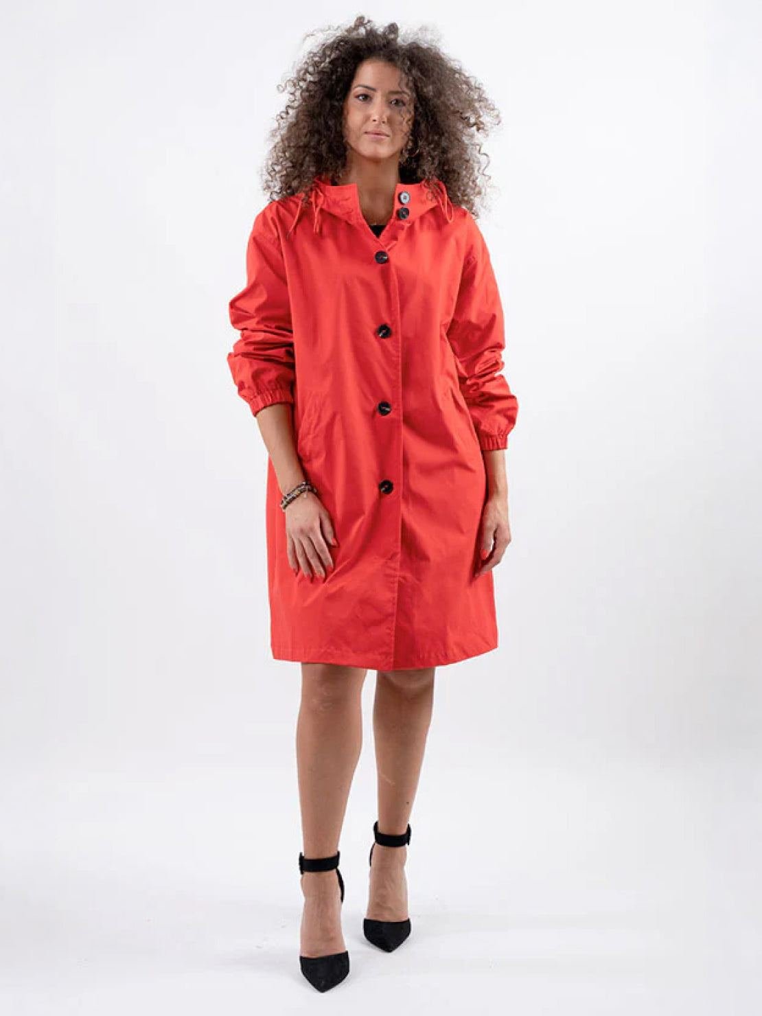 Ava | Women's Hooded Long Lightweight Jacket