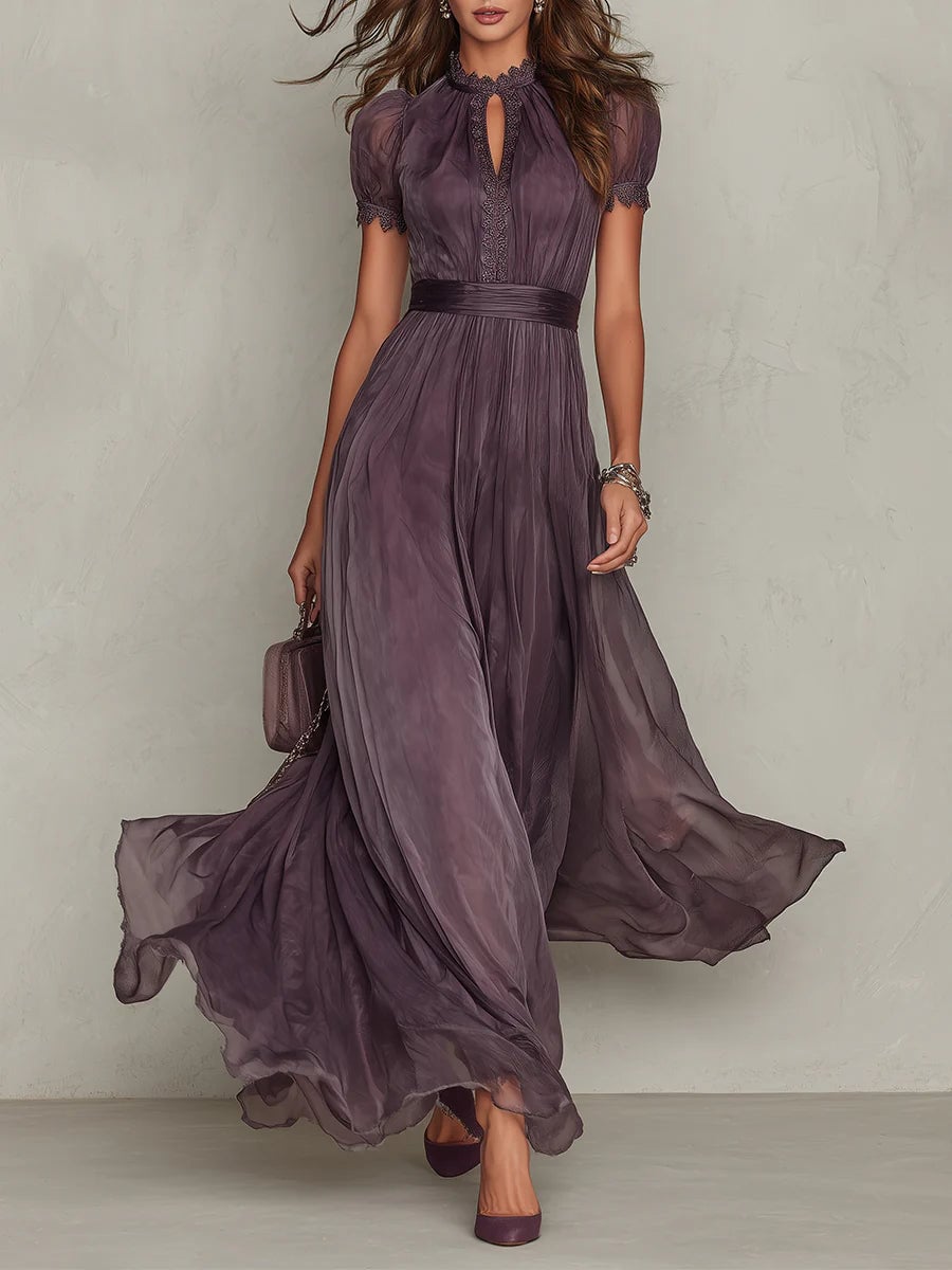 Patricia | Women's Pleated Semi Formal Maxi Dress