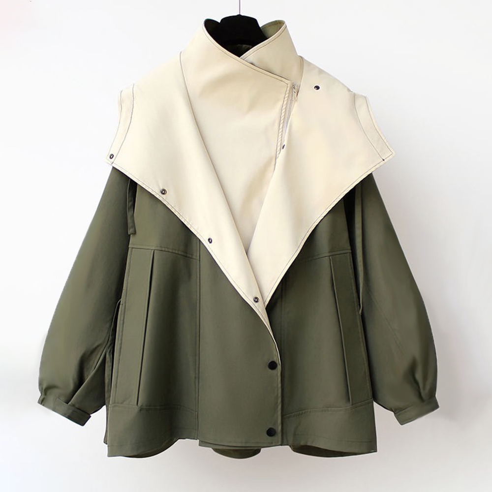 Christine | Women's Oversized Short Trench Coat with Hood