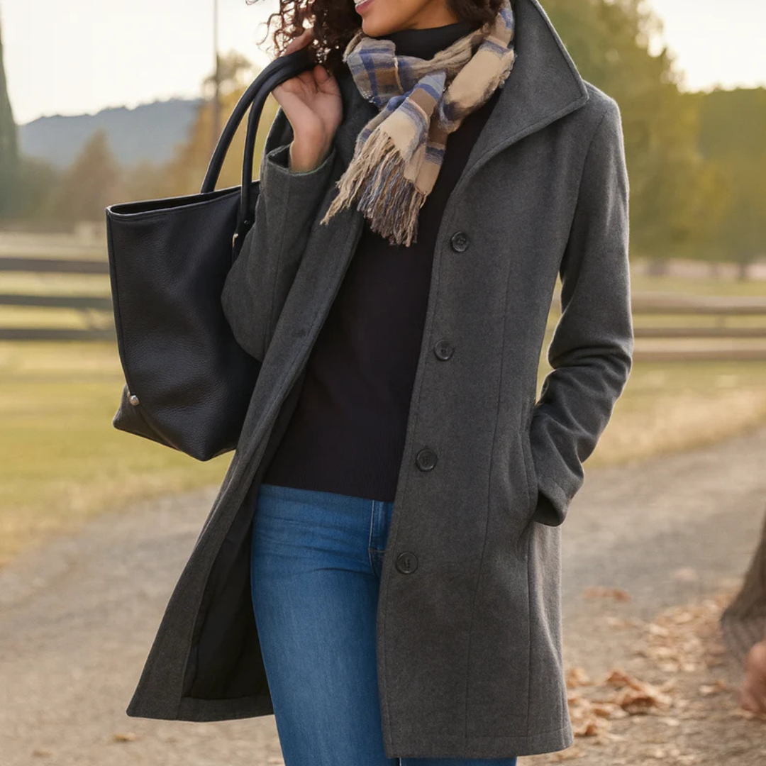 Esme | Women's Classic Button Winter Coat
