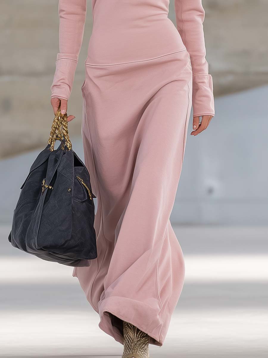 Amelie | Women's Sleek Long Sleeve Maxi Dress