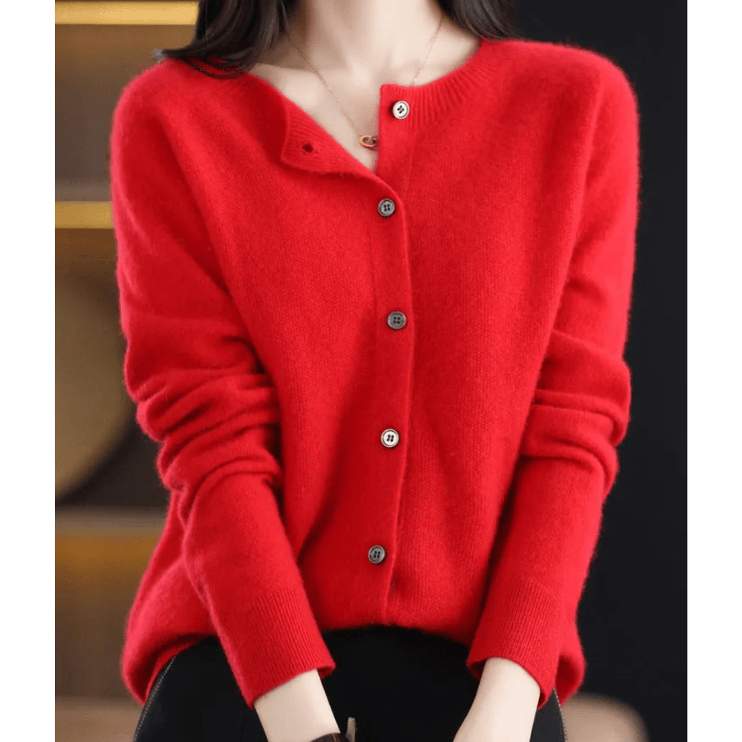 Katie | Women's Soft Cashmere Wool Cardigan