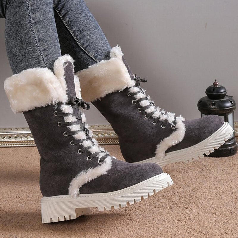 Portia | Women's Lug-Sole Faux Fur Winter Boots