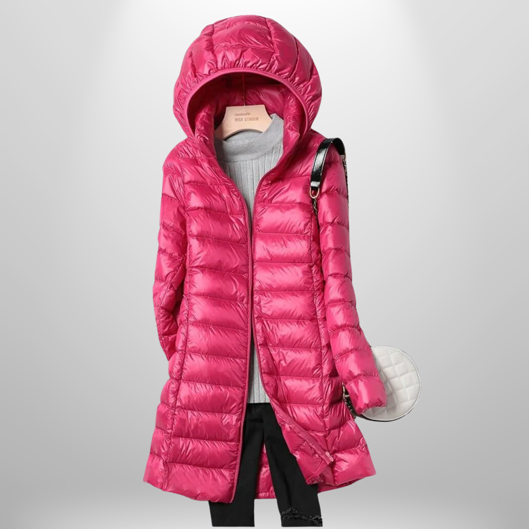 Samantha | Women's Hooded Long Puffer Jacket