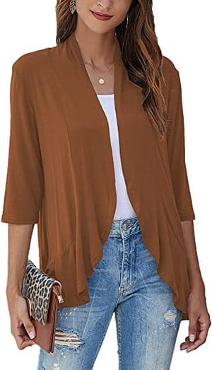 Sharon | Women's Lightweight Draped Cardigan