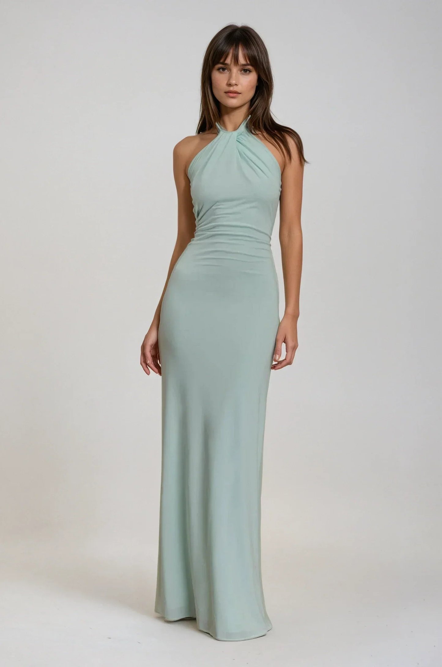 Sharon | Women's Halter Formal Maxi Dress