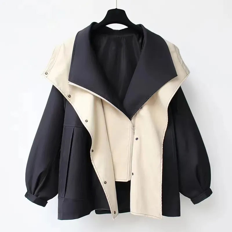 Christine | Women's Oversized Short Trench Coat with Hood