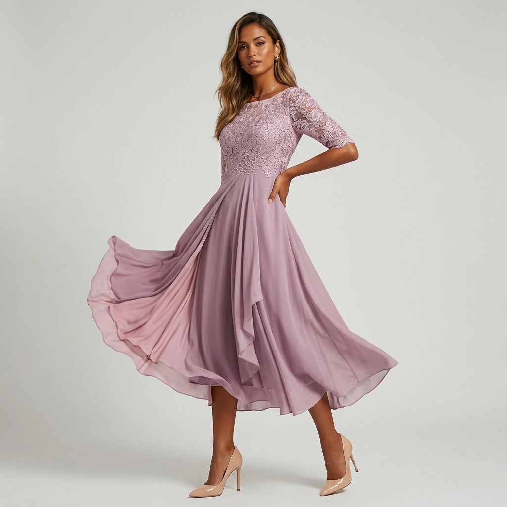 Fenella | Women's Elegant Evening Midi Dress