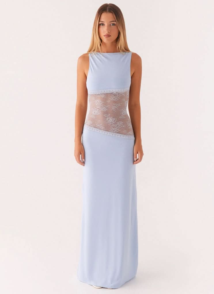 Claire | Women's Sleeveless Lace Maxi Cocktail Dress