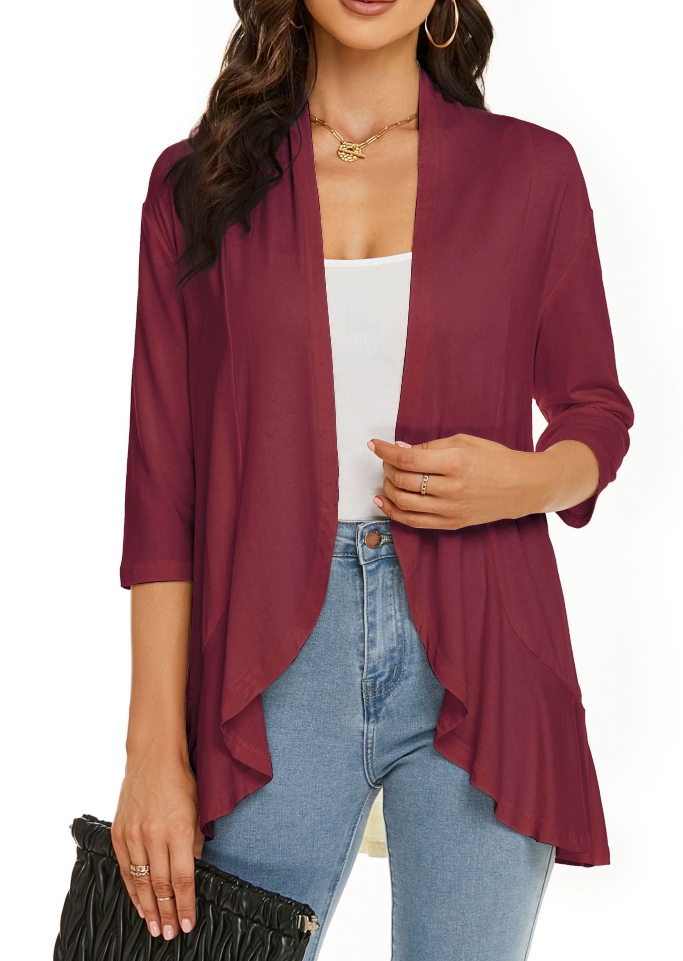 Sharon | Women's Lightweight Draped Cardigan