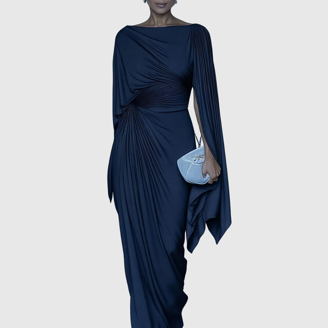 Cecily | Women's Draped Maxi Formal Dress
