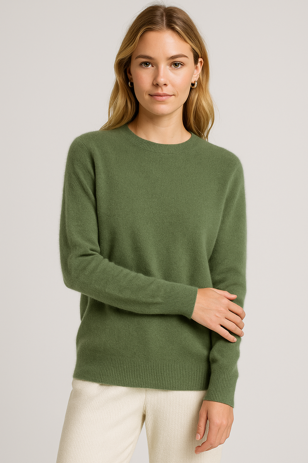 Ava | Women's Soft Crewneck Cashmere Sweater