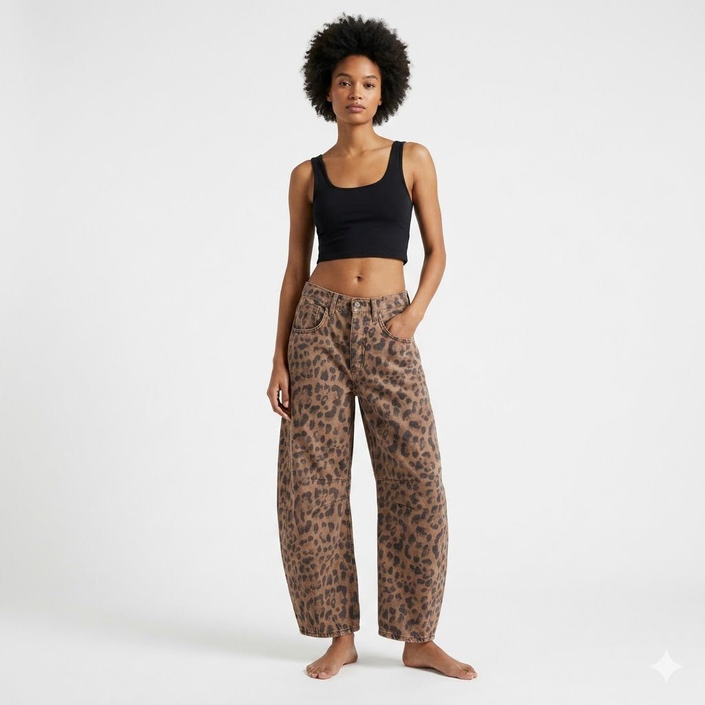 Abigail | Women's High Waisted Barrel Jeans