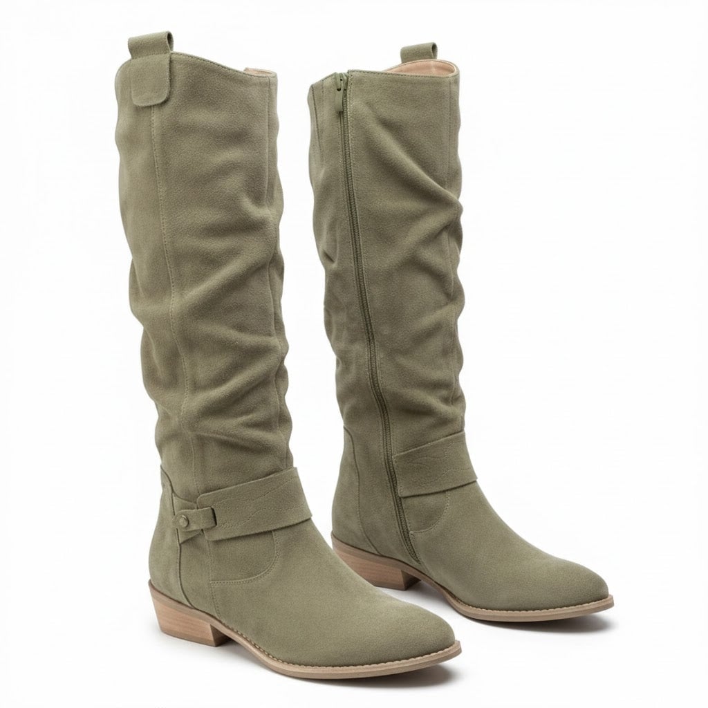 Sienna | Women's Ruched Knee High Boots
