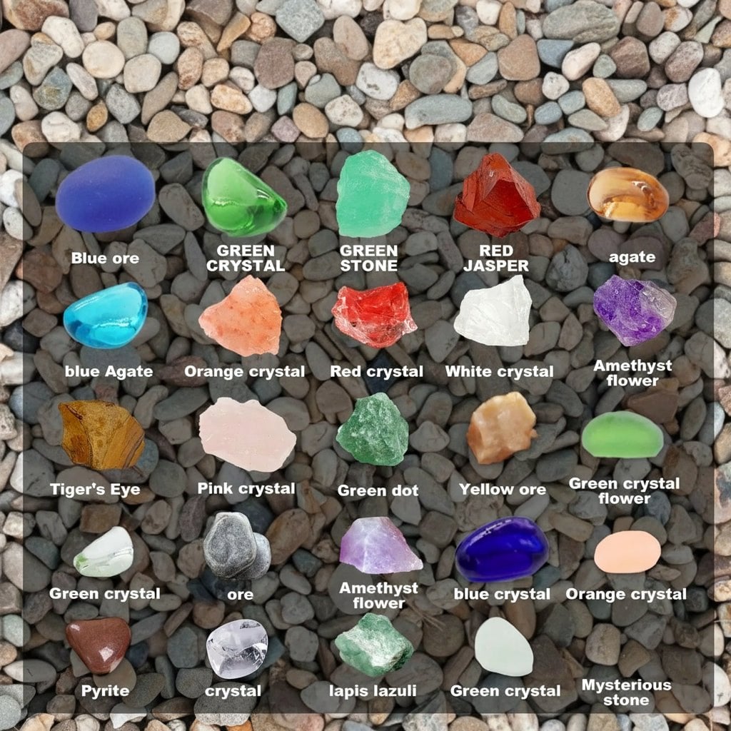 Christmas 24-day Advent Calendar with gemstones Festive Natural Stone Collection