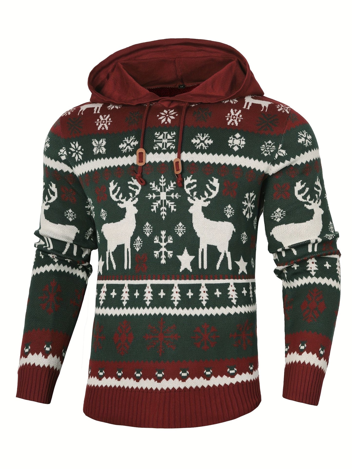 Stephen | Men's Festive Christmas Sweater with Hoodie