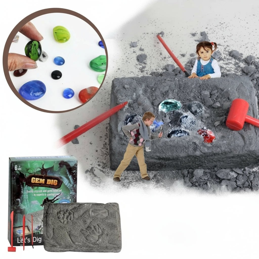 Christmas 24-day Advent Calendar with gemstones Festive Natural Stone Collection