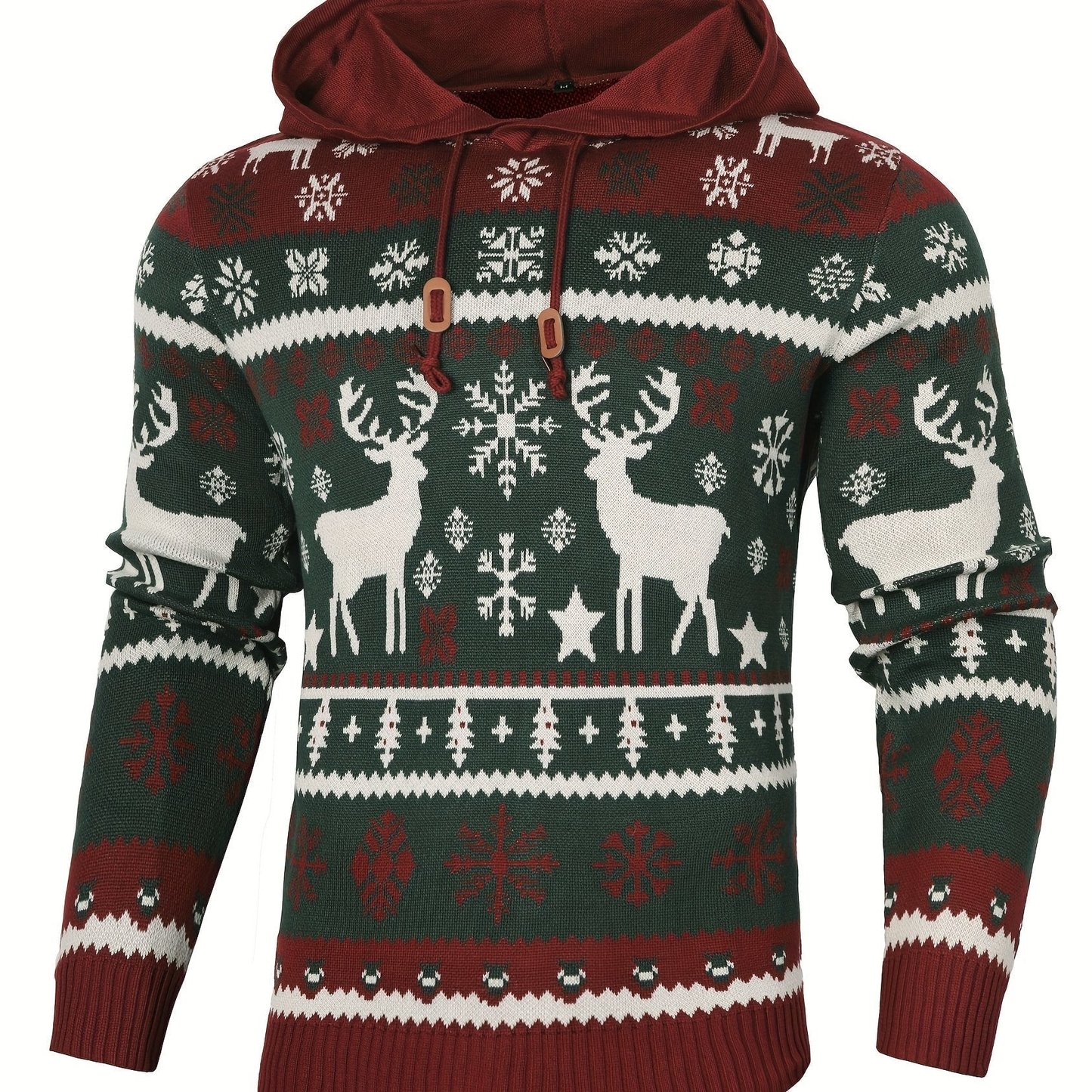 Stephen | Men's Festive Christmas Sweater with Hoodie