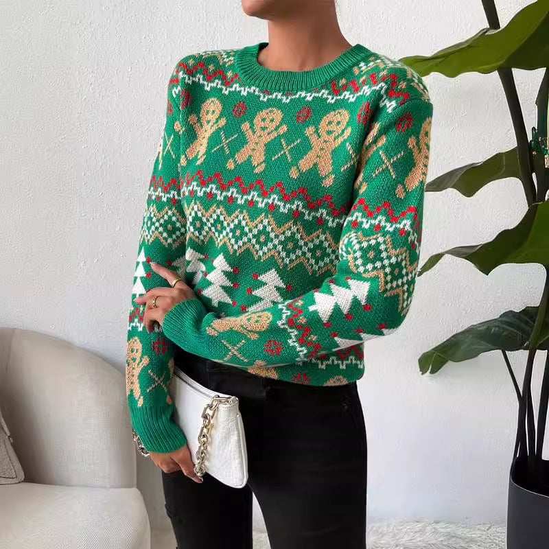 Wendy | Women's Festive Jacquard Christmas Sweater