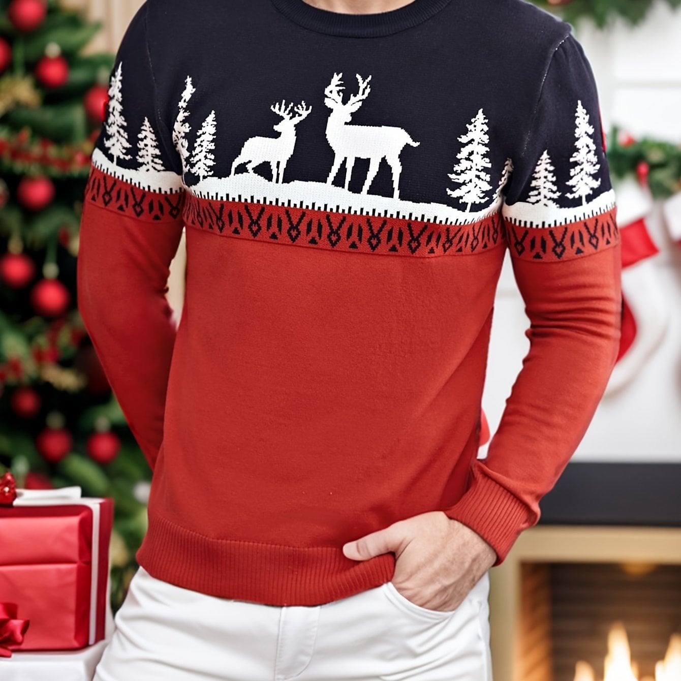 Oliver | Men's Cozy Festive Christmas Sweater