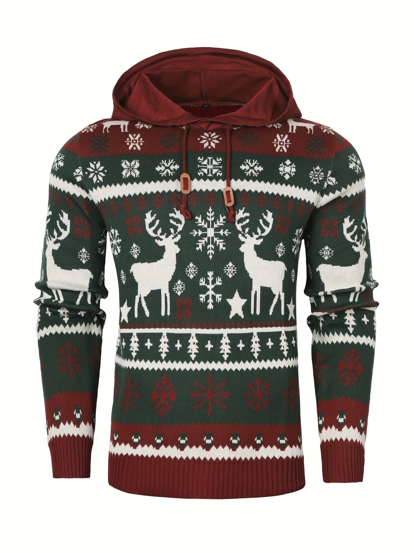 Stephen | Men's Festive Christmas Sweater with Hoodie