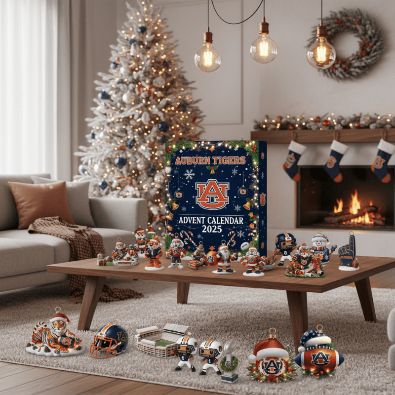 Christmas 25-day Advent Calendar with surprises Auburn Tigers Decorative Countdo