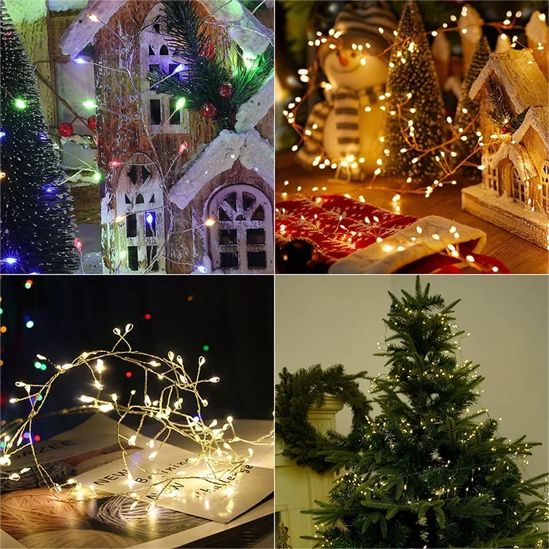 Christmas String Lights Remote-Controlled Decorative LED Strand