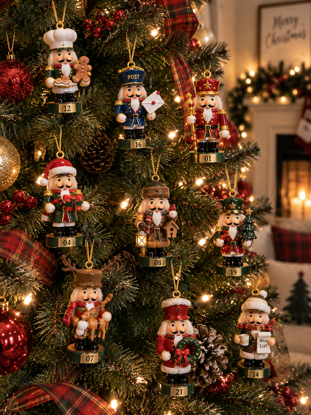 Nutcracker Advent Calendar Collectible Figures Set