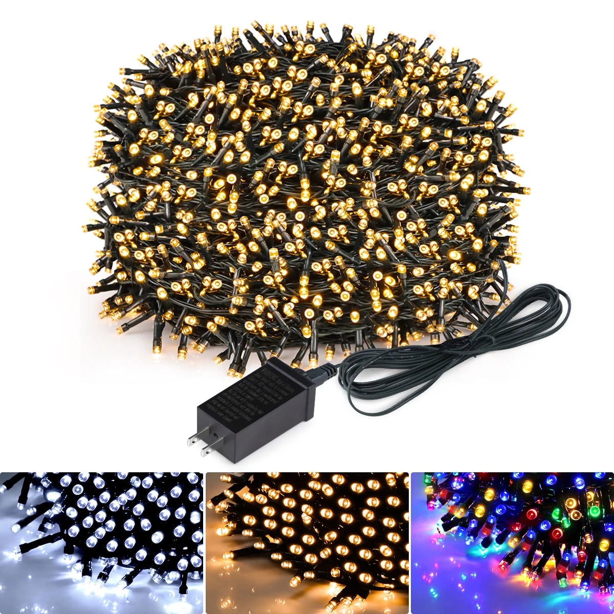 Outdoor Christmas Lights Multicolor LED String Lights