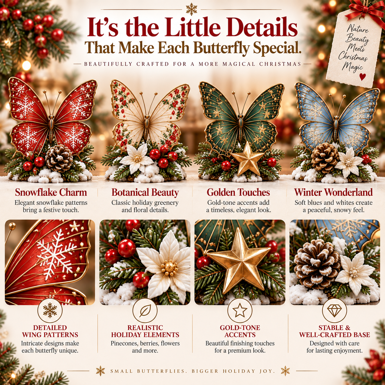 Butterfly Advent Calendar with 24 Magical Surprises