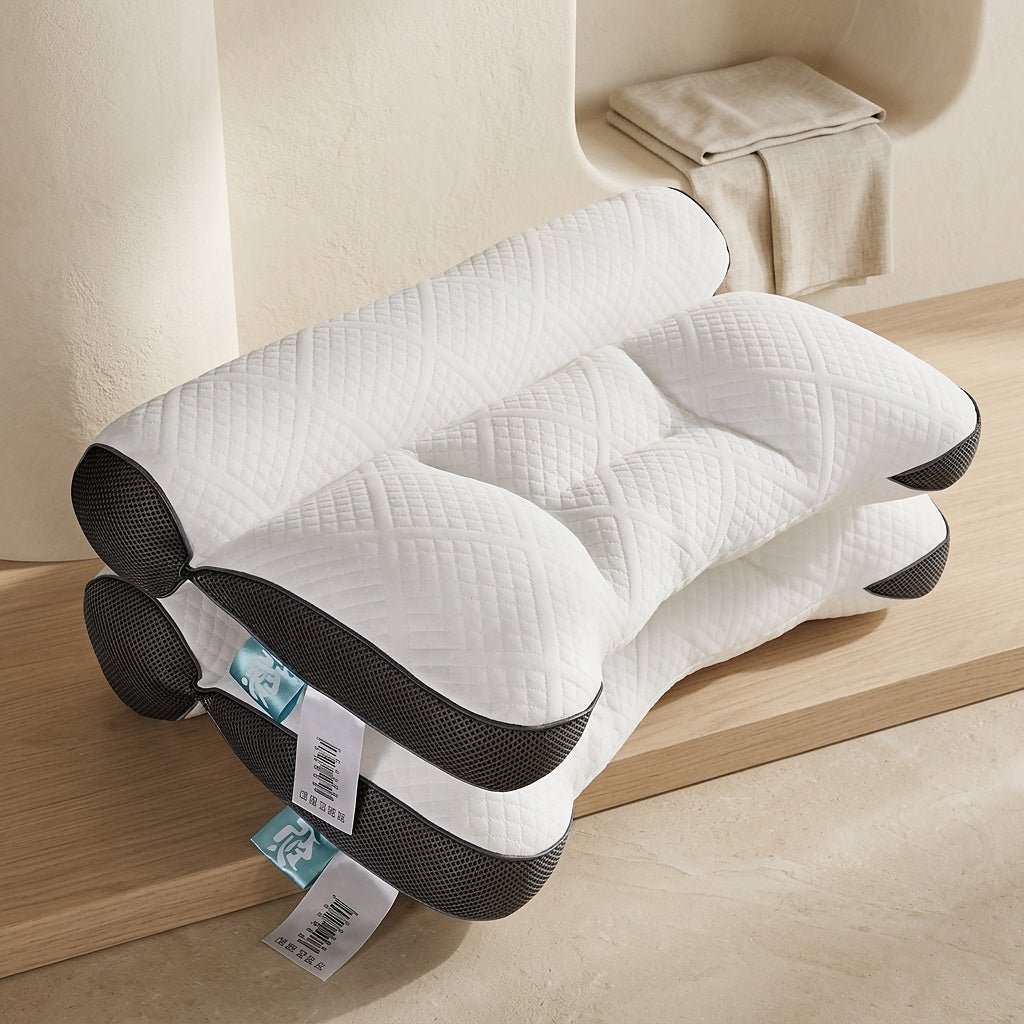 Unisex Ergonomic Contoured Bed Pillow