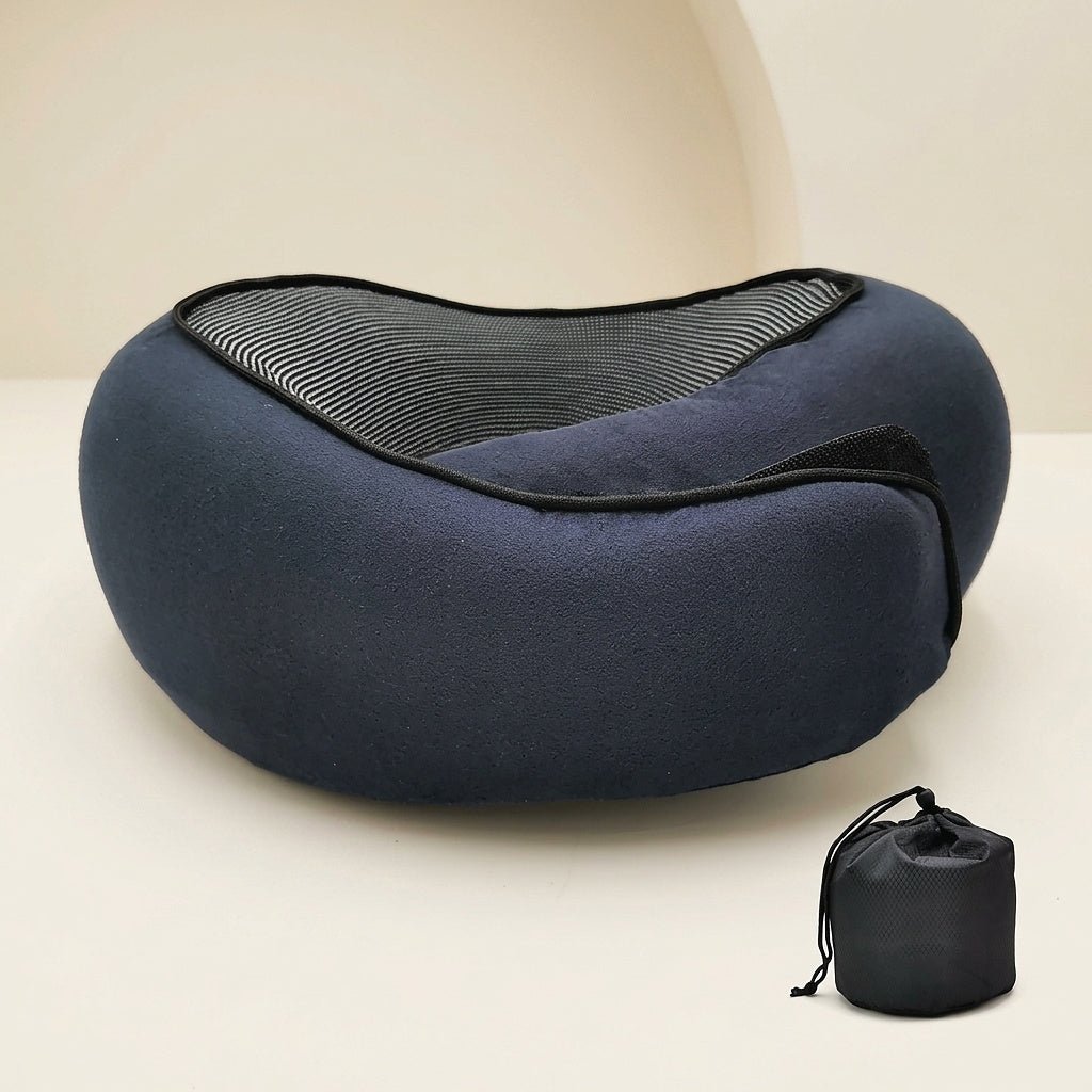 U-Shaped Neck Pillow with Wrap Closure