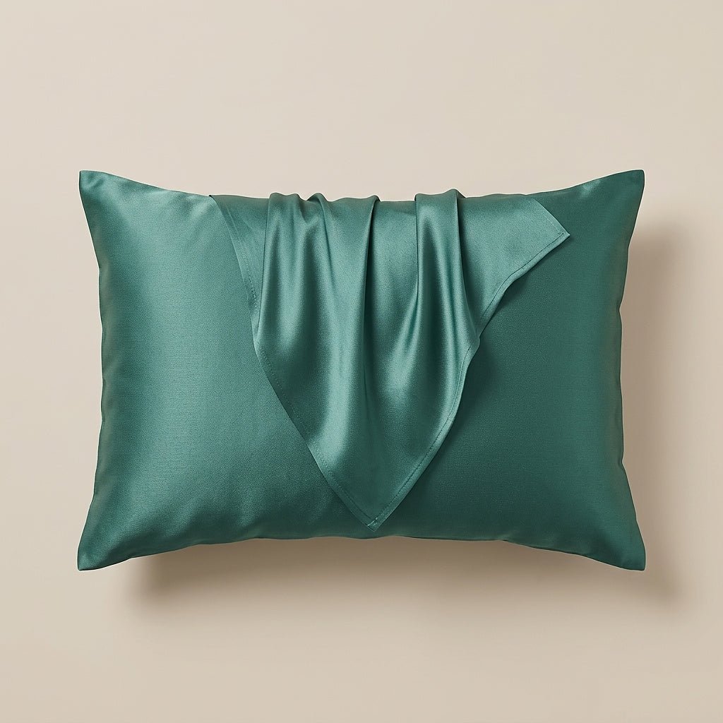 Unisex Satin Pillowcase with Folded Drape Detail