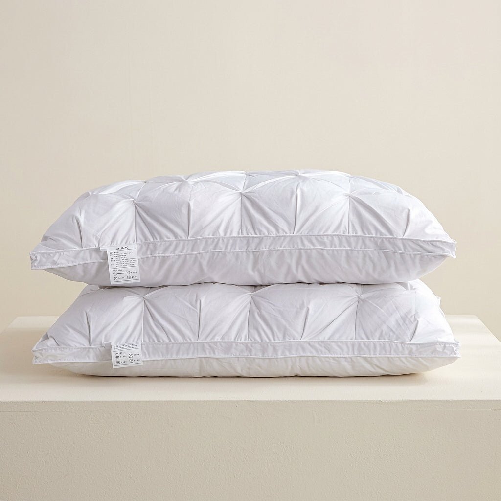 Tufted Goose Down Bedding Pillow