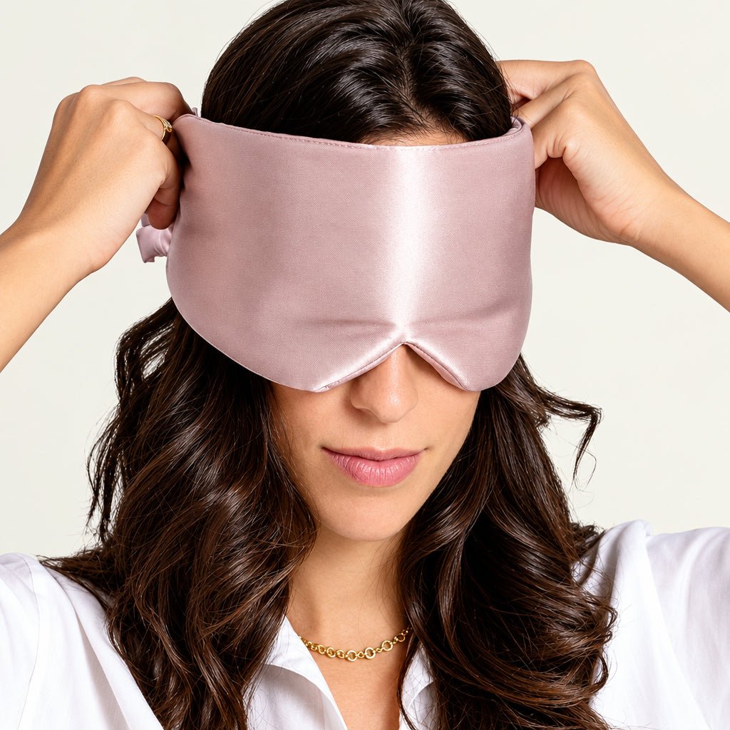 Satin Sleep Mask with Adjustable Strap