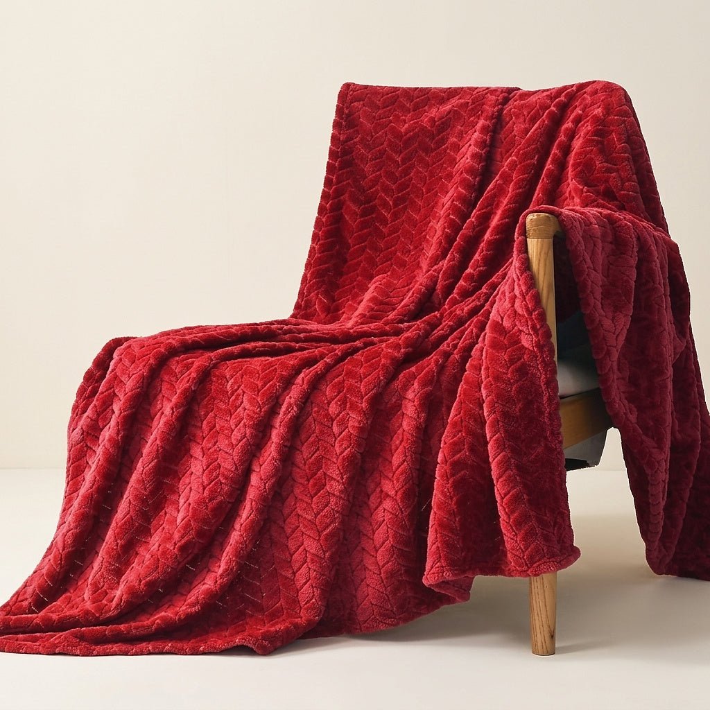 Wheat Grain Pattern Flannel Blanket