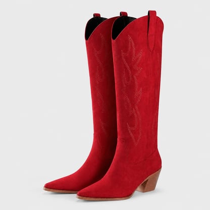 Anna | Women's Casual Knee High Cowboy Boots