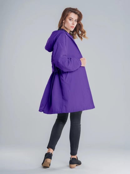 Ava | Women's Hooded Long Lightweight Jacket