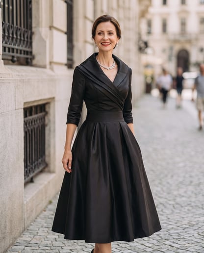 Karen | Women's Wrap Midi Wedding Guest Dress